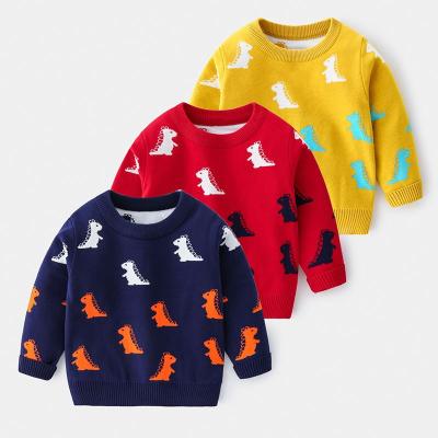 China Anti-wrinkle New Children's Cartoon Knitted Sweater Boys Fall And Winter Tops for sale