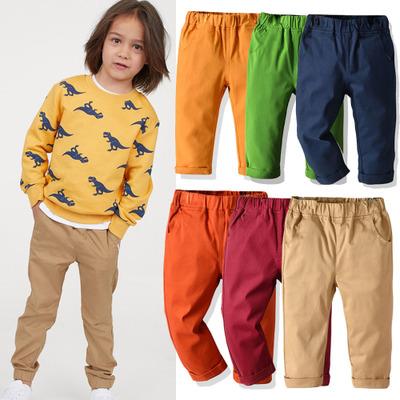 China 2021Boys Anti-wrinkle pants new school uniform children's spring khaki spring and autumn student cotton pants baby casual trousers boy for sale