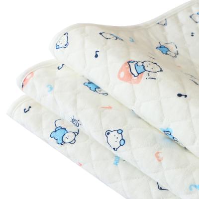 China Waterproof Cotton Baby Urinal Pad For Newborn Baby Crib Sheet Breathable Cotton Washable Summer for sale