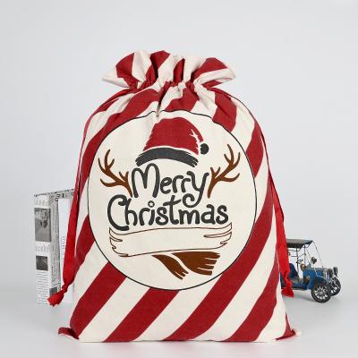 China Logo Pull String Christmas Large Drawstring Bags For Fashion Customized Gifting Bags Santa Delivery Bags 2020 for sale