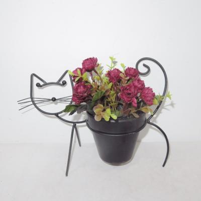 China Modern Metal Flower Potted Plant Stand For Outdoor Garden Balcony Decoration for sale