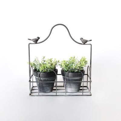 China Wholesale Modern Supply Metal Flower Pot Display Stand Decoration Iron Flower Pot Rack for sale