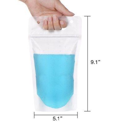 China Recyclable Portable Transparent Juicy Beverage Bags With Stand Up Beverage Container Zipper Plastic Beverage Pouches for sale