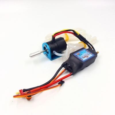 China Drip Proof Boat Radio Hobby RC Brushless Motor with ESC 3536 1700KV 125A Combo Power System ESC Water Cooling Waterproof for sale