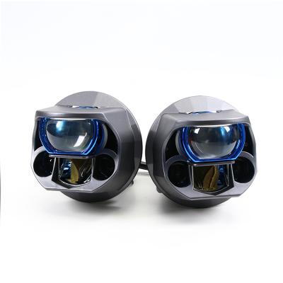 China Dual Double Light Source Reflectors Car Laser Head Fast Cooling Light 3inches for sale