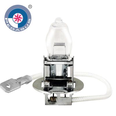 China Best Quality AUGE H3 Car Halogen Headlight12v 100w Auto Halogen Bulb 12V 100W Quartz Ultra White Glass H.O.D H3 Halide Bulb for sale