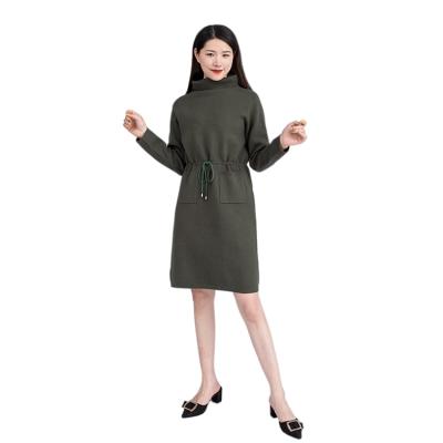 China Anti-wrinkle Factory Direct Sale Ladies Sweater Dress Luxury Sweaters Women Long Sleeve Sweater Skirt Set for sale