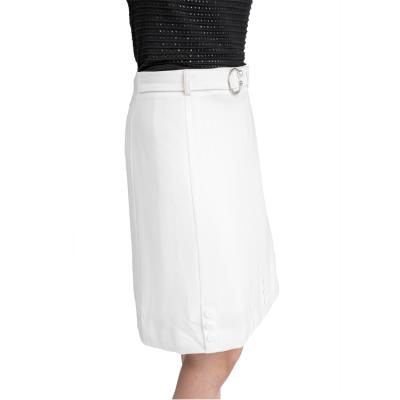 China 2021 New Anti-static Korean Women's High Waist Elegant Dress Mini White Skirt Office Skirt for sale