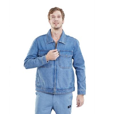 China 2021 New Cotton Men's Long Sleeve 100% Denim Shirt Open Neck Top And Shirt for sale