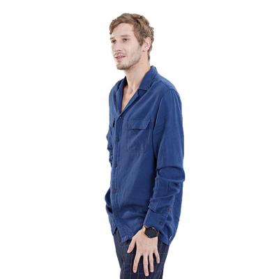 China Anti-pilling 2021 Autumn Fashion Shirt Long Sleeve Men's Blue Casual Long Sleeve Men's Sky Shirt for sale