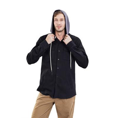 China Fashion Reversible Mens Sports Coat Hoodie Plain Black Casual Coat Street Outdoor Dress for sale