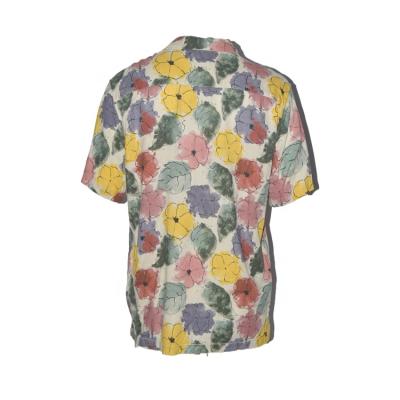 China Anti-pilling Fashion Printing Design Cotton Men's Shirt Casual 100% Hawaiian Short Sleeve Shirt for sale