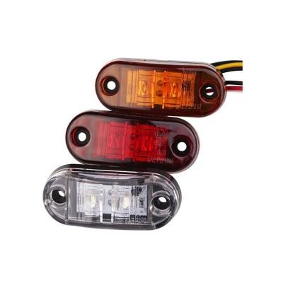 China Led Side Marker Lights 24v 12v Led Side Marker Lights For Trailer Trucks Caravan Side Clearance Marker Light Amber Red White 9-36V Lamp for sale