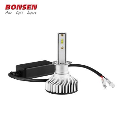 China ZES Mini H3 H11 9005 Fan H4 LED Car Light Bulb Universal 9006 880 Canbus F2 Led Headlights H7 H7 for sale