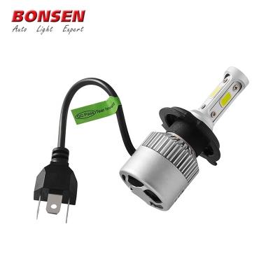 China super brightness car bulb 15000lm 6000k car led universal H4 H7 H11 LED bulb headlight S2 9005 9006 for sale