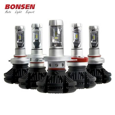 China New Style X3 9006 H1 H3 H4 H7 Moving Car Headlights 9005 Led Head Bulbs Headlight for sale