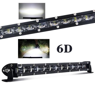 China Wholesale Off Road High Power 120W 180W 240W Led Bar ATV UTV , 6D Single Row 4x4 Super Ultra Thin Car Led Light Bars All Car for sale