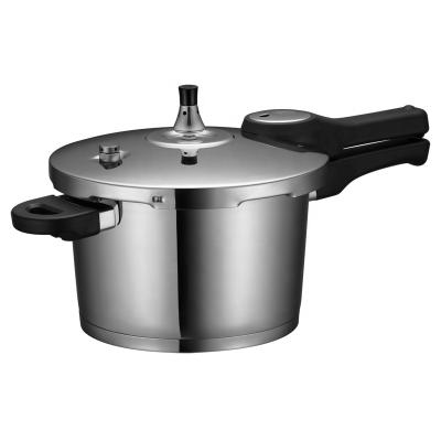 China Durable High Standard Stainless Steel V Shape Safe Pressure Cooker With Push Button High Quality For Kincthenware Cookware Set for sale