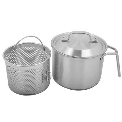 China Sustainable Pot Cookware Set Asparagus Cooking Pot With Natural Quality Top For Hotel Restaurant Supplies for sale