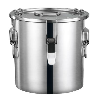 China Factory Sustainable Professional Stainless Steel Soup Pot Large Capacity Food Carrier Vessel Stock Pan Brew Boiling for sale