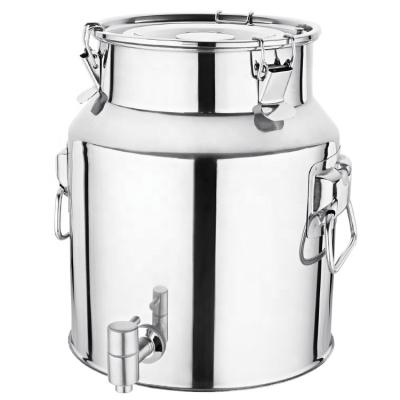 China Sustainable Factory Directly Supply Commercial Large Soup Pot Barrel Milk Tea Luxury Stainless Steel Food Container Heat Preservation for sale