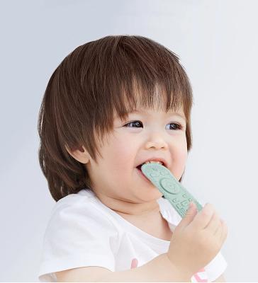 China Silicone Teething Toy Baby Teether BPA Free Heat Cold Resistant Easy To Clean for sale