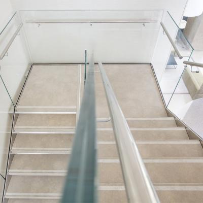 China Modern Stainless Steel Glass Clamp Frameless Glass Balustrade Railing System for sale