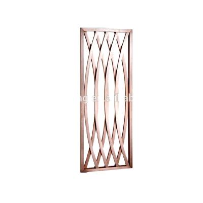 China Backdrop Removable Stainless Steel Rose Gold Screen for sale