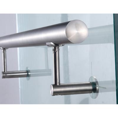 China New Design Modern Frameless Balcony Railings Railing Stainless Steel Spit Balcony Glass Fence Glass Balustrade for sale