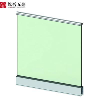 China Modern Aluminum Shoe Frameless Glass Base Rail System For Balcony Staris Pool for sale