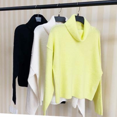 China Hot Sales Anti-wrinkle Women's Custom Knit Cropped Sweaters Long Sleeve Crop Tops Knitwear Sweaters for sale