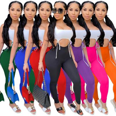 China Hot Amazon QUICK DRY women's high stretch fashion sports tight lace-up sexy suit for sale