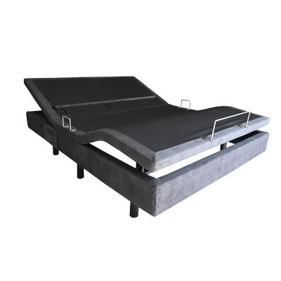 China Bed Queen Size (Height) Adjustable Modern Fabric Bed Electric Smart Massage Bed Base for sale