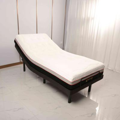 China Motor Adjustable Foldable Electric Adjustable Bedbase Okin Bed Base Massage Adult Single(Height) Bed for sale