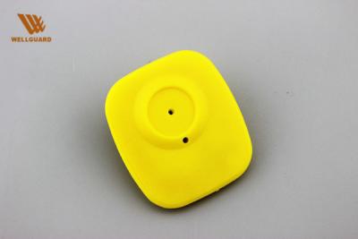 China Supermarket Clothing RFID Hard Tags With Yellow / Pink / White Color for sale