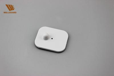 China Large White Square RFID Retail Security Tags For Hypermarket Anti-Shoplifting for sale