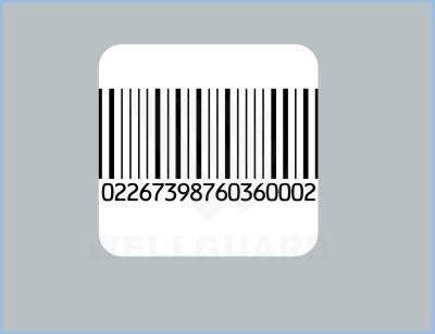 China Plastic Soft Magnetic Barcode Labels , RF Grocery Security Labels 4×4 for sale