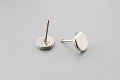 China Swivel Stainless Steel EAS Hard Tag Pin , Standard Flat Metal Pin for sale