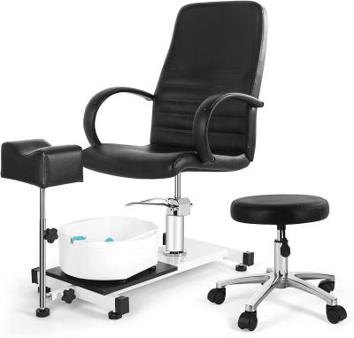 China Manufacturers supply black barber chair pedicure chair manicure chair HZ1003B for sale