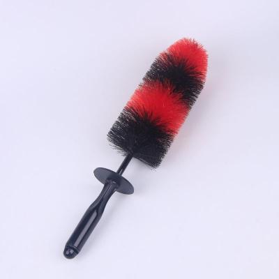 China Hot Selling Plastic Tire Brush Cloth Wheel Hub Brush Cleaning Rim Scrub Tire Handle Cleaning Tool for sale