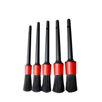 China 5 Pcs Bristle Soft Car Hair Pickup Brush Detailing Cleaning Brush For Air Dry And Wet Condition Wheel Use Tool Detail Cleaning Brushes for sale