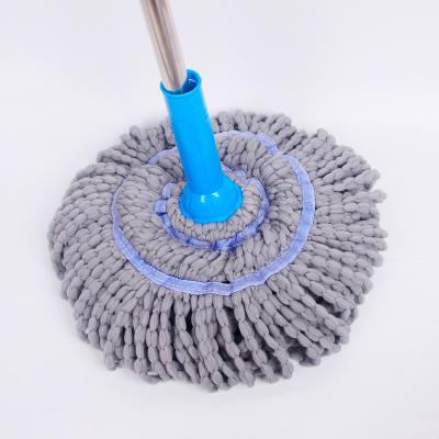 China Sustainable Water Chenille Microfiber Twist Washing Absorbing Mop for sale