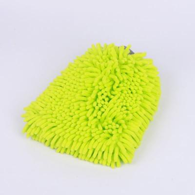 China Factory Direct Best Selling Glove Microfiber Chenille Car Wash Mitt Eco-friendly for car cleaning and household cleaning. for sale