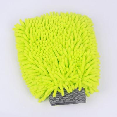 China Two Sided Chenille Absorbency Car Wash Glove Super Cleaning Eco - Friendly for sale