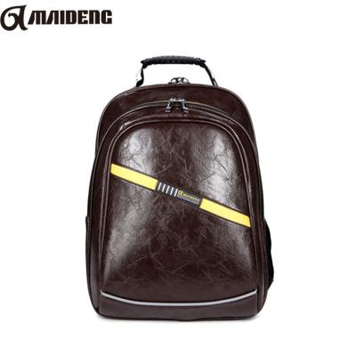 China OEM Waterproof Fashion PU Leather Laptop Backpack Bag, Leather Bagpack Men for sale