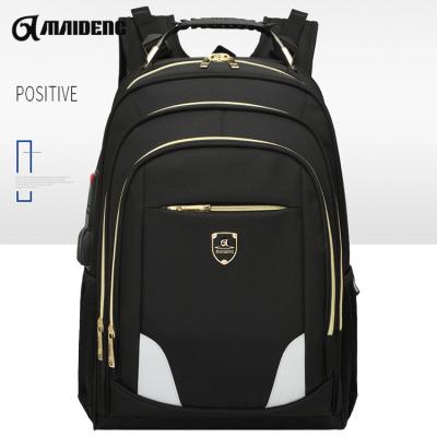 China Anti-theft Fabric Large Capacity School Laptop Bag Waterproof Reflective Backpack for sale