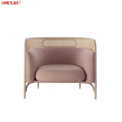 China Modular Rattan Chair Targa Frame Armchair Living Room Furniture Leisure Luxury Solid Wood Chair for sale