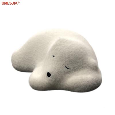 China Hot Selling Cute Baby Convertible Polar Bear Stool Ottoman Footstool Footstool Animal Shaped Animal Mount Stool for sale