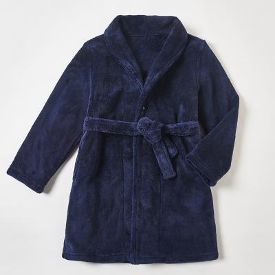 China Breathable Kids Bathrobe For Boys Girls Warm Long Sleeve Baby Bathrobe Velvet Kids Robe Sleep Homewear for sale