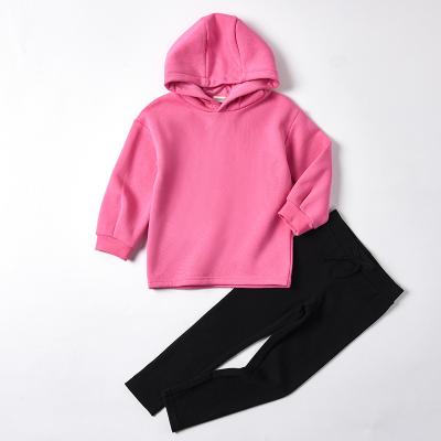 China Toddler Girls Designer Clothes Fall Long Sleeve Breathable Hoodie Kids Sets For Little Girls Girls Casual Autumn for sale